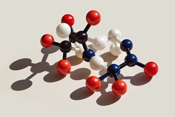 illustration of molecule model 