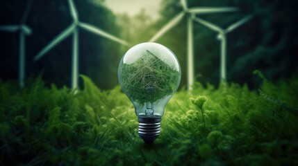 Revolutionizing Energy: Innovative Green Solutions for a Sustainable Future - obrazy, fototapety, plakaty