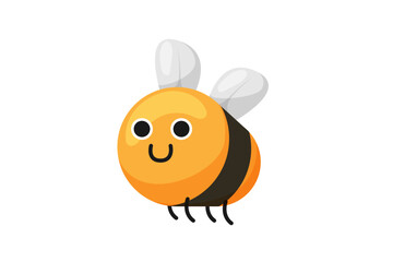 Cute Bee Funny Sticker Design