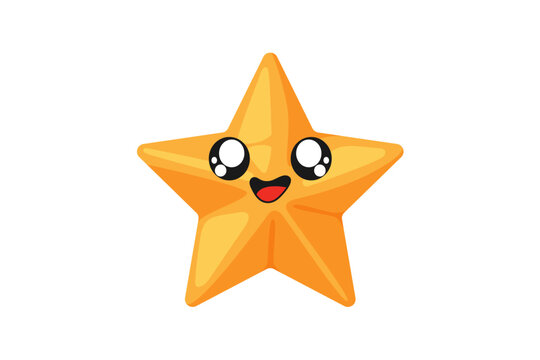 Cute Star Funny Sticker Design