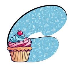 cupcake with cherry