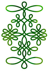 Irish endless knot. Celtic knotwork.