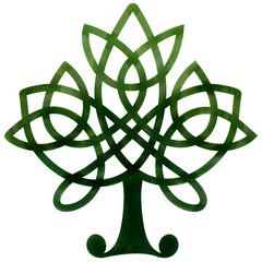 Tree of the Universe. Irish knot. Celtic symbol
