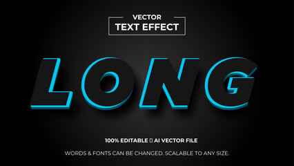 3d editable text effect premium vector. Editable text style effect. 3d Text emblem for advertising, branding, business logo cover of presentation banner. vector illustration