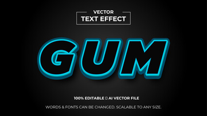 3d editable text effect premium vector. Editable text style effect. 3d Text emblem for advertising, branding, business logo cover of presentation banner. vector illustration