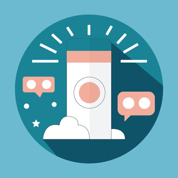 Vector icon highlight instagram soft blue heart favorite testimonial,Cute and trendy highlights for different social media, bloggers and companies