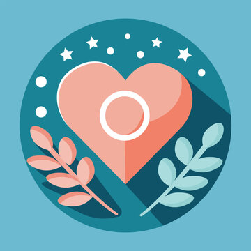 Vector icon highlight instagram soft blue heart favorites,Cute and trendy highlights for different social media, bloggers and companies