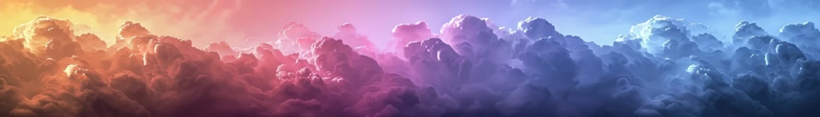 Foto op Plexiglas Vibrant gradient tones. poster banner landing page background design. Vibrant fantasy colorful cloudscape. with light blue © Thanthara