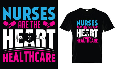 Nurse, Typography T-shirt Design