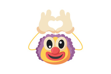 Cute Clown Funny and Weird Sticker