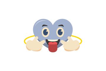 Cute Heart Funny and Weird Sticker