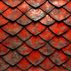 Texture Of Dragon Scales Closeup As A Seamless Fill Tile Created Using Artificial Intelligence