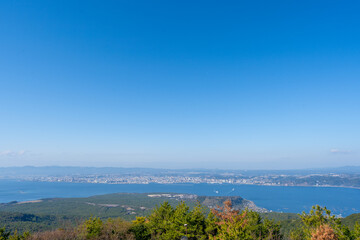 鹿児島　桜島の火山の風景