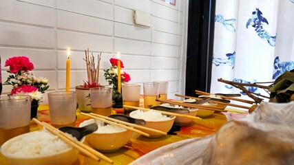 homage to ancestors on death anniversaries