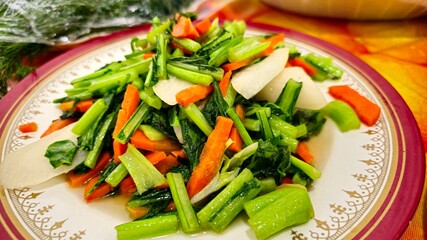 vegetables on a plate