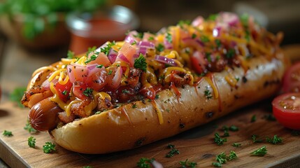 Gourmet Hot Dog Extravaganza: A Culinary Delight