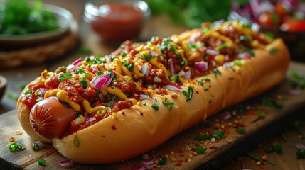 Gourmet Hot Dog Extravaganza: A Culinary Delight