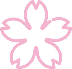 花　アイコン　あしらい　ピクトグラム　ロゴ　かわいい　シンプル　線画　イラスト素材