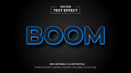 3d editable text effect premium vector. Editable text style effect. 3d Text emblem for advertising, branding, business logo cover of presentation banner, cover, poster. vector illustration