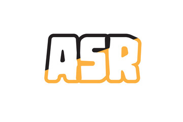 ASR Initial letter logo design