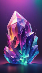 beautiful crystal jewelry with diamonds on a black background.