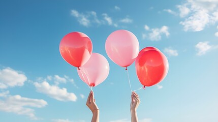 colorful balloons flying in the sky
