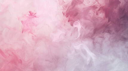 Pink and White Background With Smoke