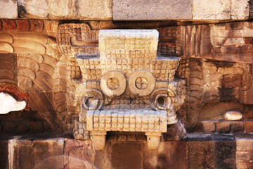 Tlaloc, dios mexica de la lluvia, en Teotihuacán, México