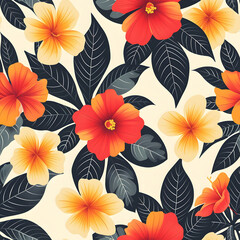 floral seamless pattern for fashionable modern wallpapers or textile