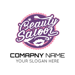 Beauty Saloon logo in vector design for print