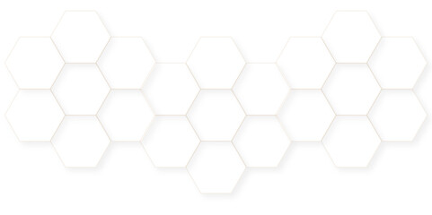 White pattern of hexagons Abstract background with hexagons. Geometrics hexagon polygonal pattern web cell background vector. seamless bright white honeycomb background.	