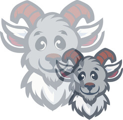 Obraz premium Dog logo with shadow on white background.