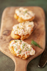 Homemade Pimento Cheese Spread Bruschetta