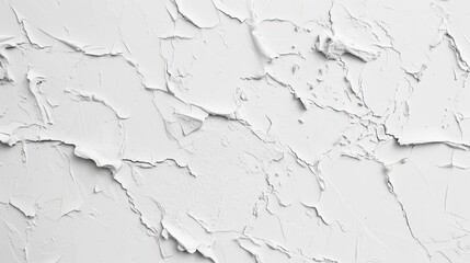 Fototapeta premium White textured putty wall. Rough, uneven plaster, grunge background