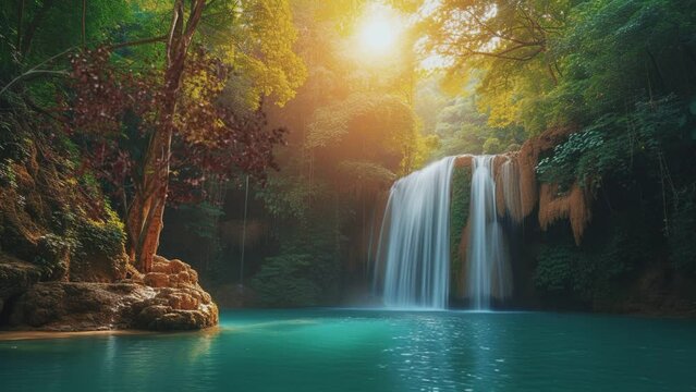 panoramik beautiful. seamless looping time-lapse animation video background