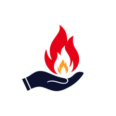 Fire care icon design.