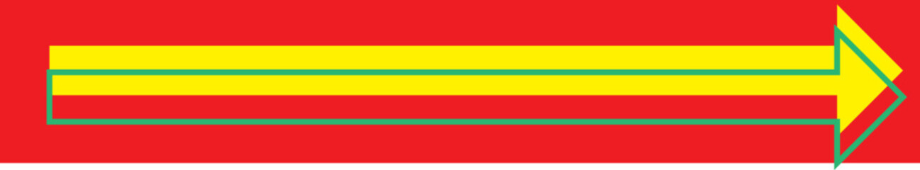 Arrow icon. Black arrow pointing to the right. Black direction pointer.