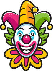 clown,  joker,  April fool's day, colorful style