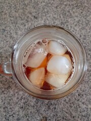 Iced Tea a very popular drink in Indonesia.  hot season indonesia, basic drink