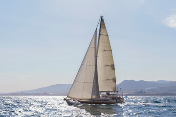 sailing, boat, sea, sailboat, yacht, sail, water, ship, ocean, summer, wind, sky, travel, yachting, sport, nautical, sails, boating, regatta, vacation, vessel, lake, race, transportation, waves