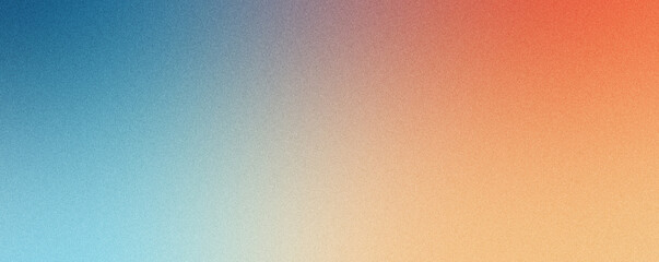 Vintage Blue-Orange Gradient with Grain Texture