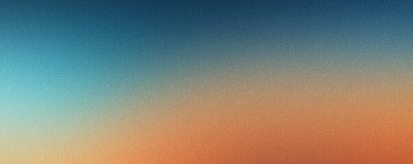 Retro Blue-Orange Gradient Grungy Background