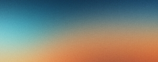 Retro Blue-Orange Gradient Grungy Background