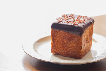 chocolate cake on a plate
