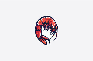 Shrimp vector illustration design