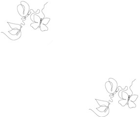 butterfly floral patch