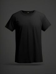 Mockup black t shirt