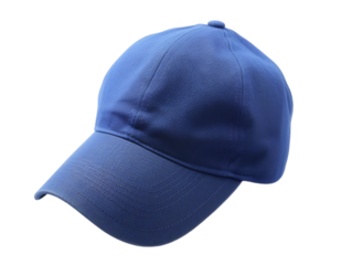 blue baseball cap mockup isolated on white background