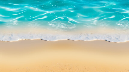 Fototapeta na wymiar Abstract beautiful beach background with crystal clear water