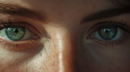 beautiful macro closeup shot of a female human's deep eyes   